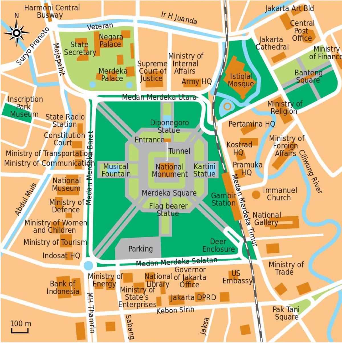 mapa de l'oficina de Jakarta
