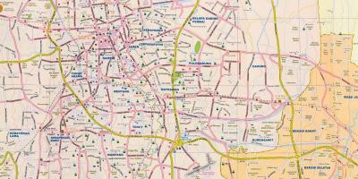 Mapa de Jakarta carrer