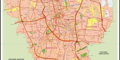 Mapa de la ciutat antiga de Jakarta