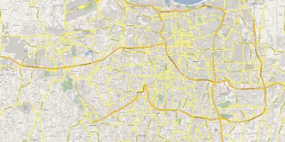 Mapa de Jakarta carretera
