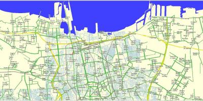 Mapa del nord de Jakarta