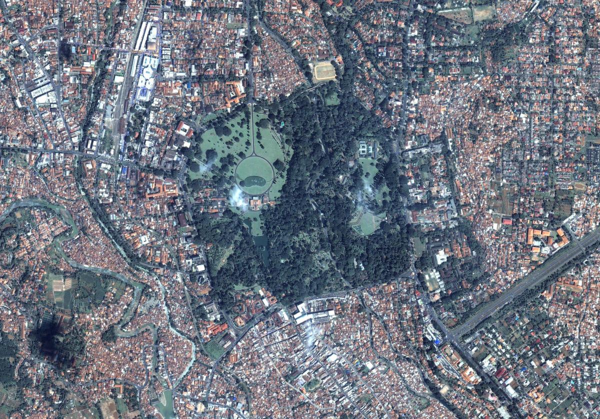 mapa de Jakarta satèl·lit