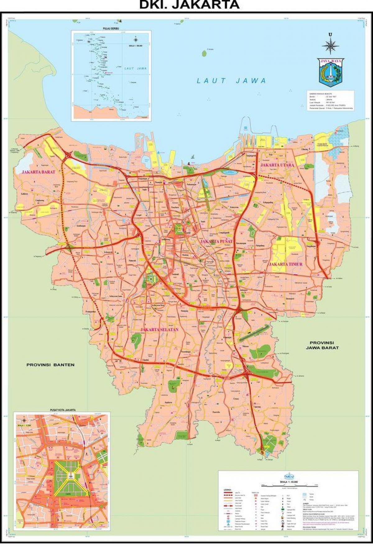 mapa de la ciutat antiga de Jakarta