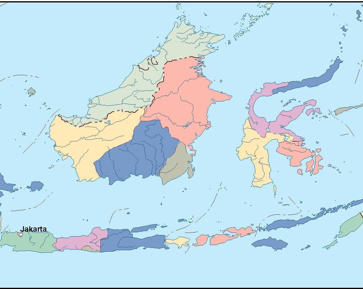 mapa de Jakarta mapa de vectors