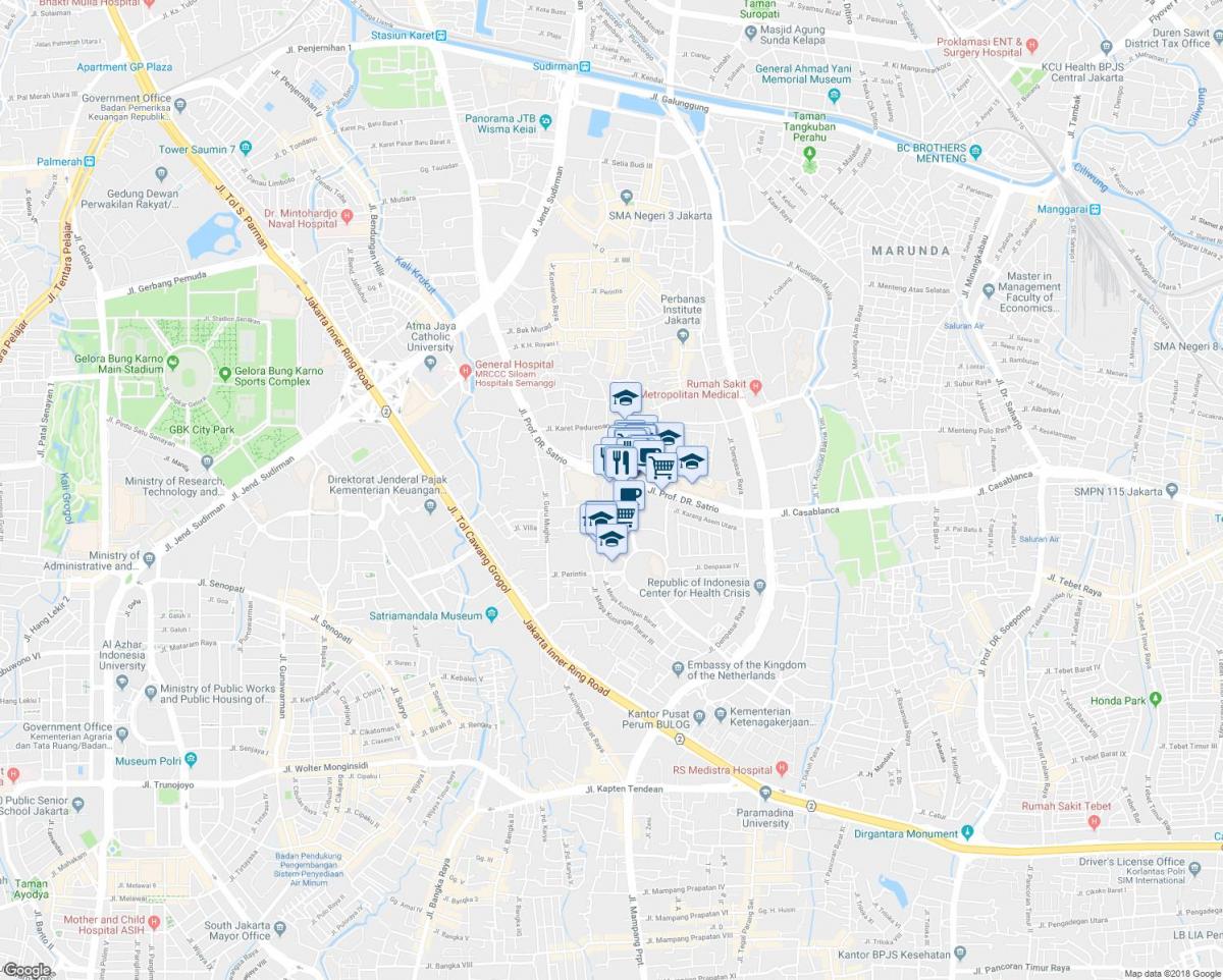 mapa de kuningan Jakarta