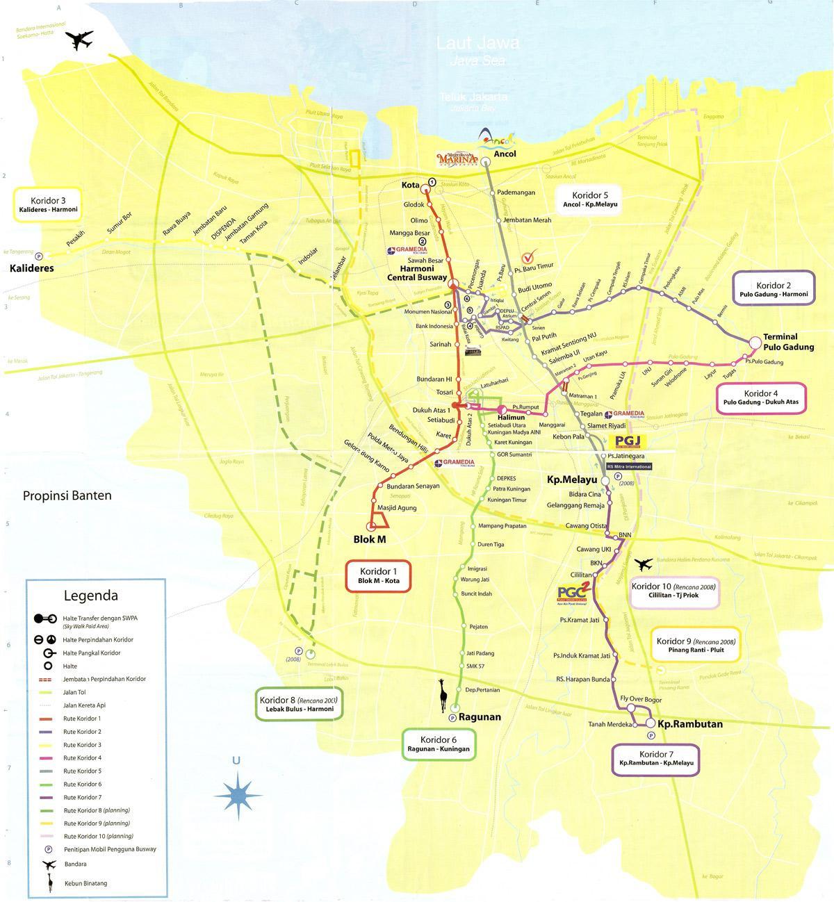 mapa de mapa ancol Jakarta