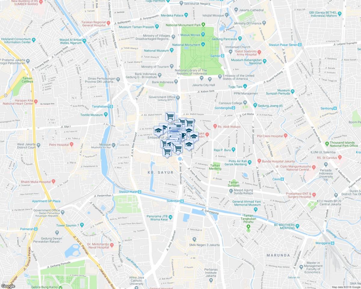 mapa de thamrin Jakarta